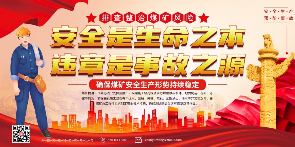 煤矿安全知识宣传栏展板