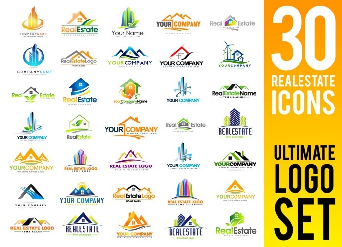 文化建筑工业企业公司品牌LOGO设计标志图案平面设计矢量素材