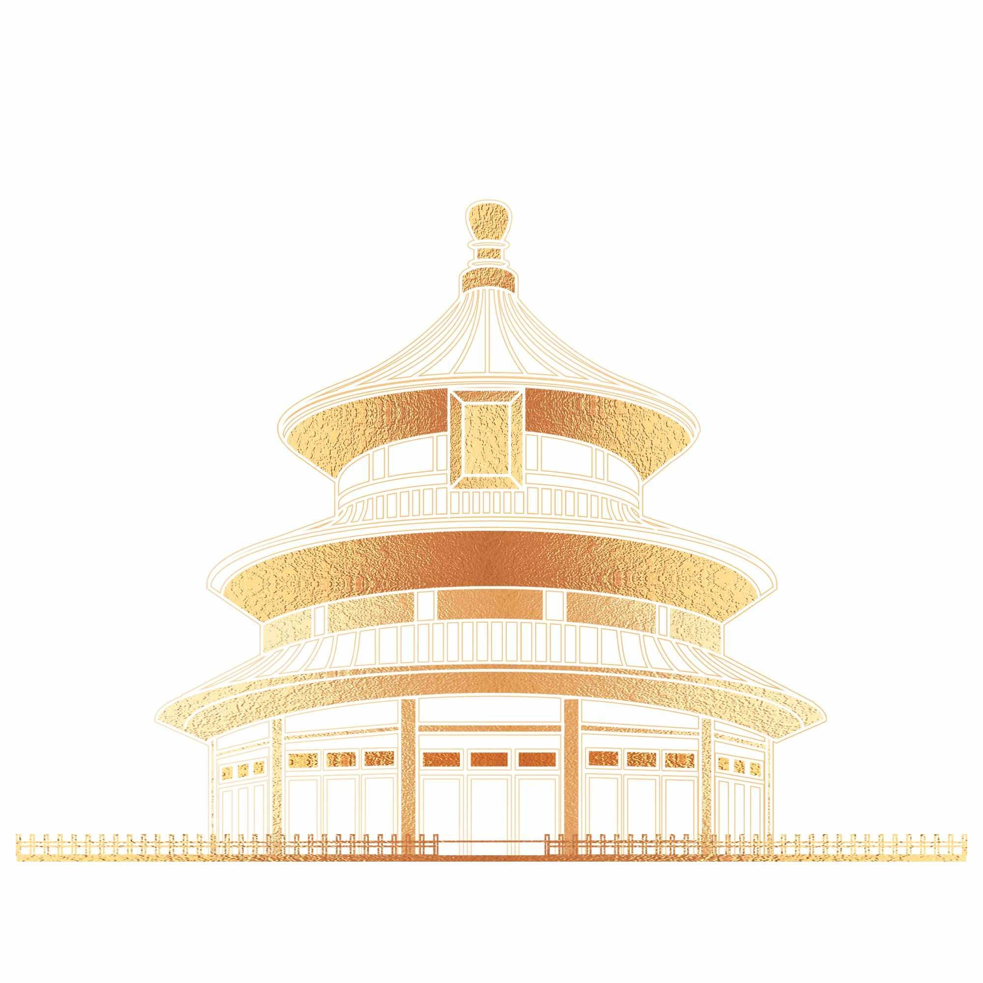 天坛剪影线稿免抠矢量素材 (35)