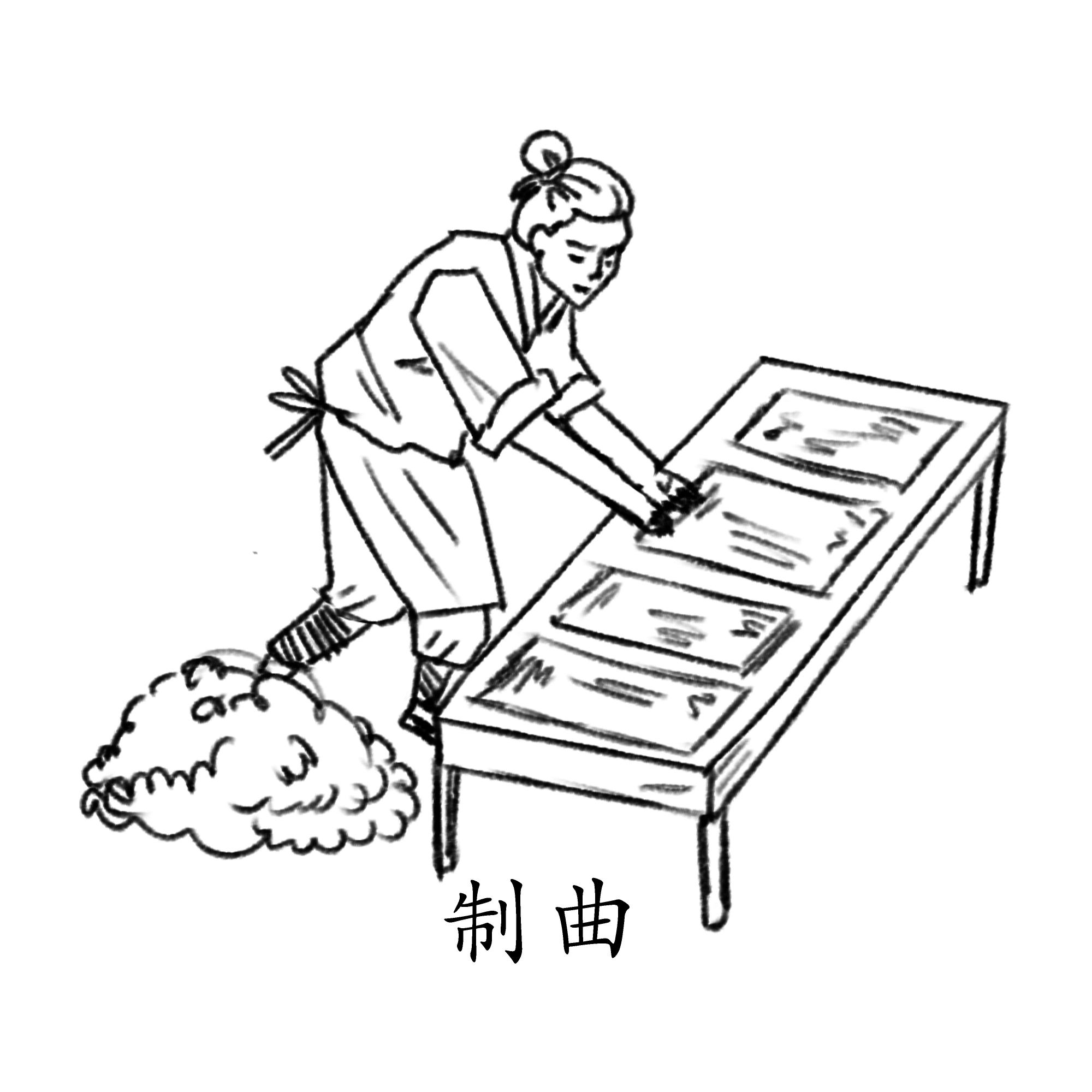 酿酒线稿元素制曲 (1)