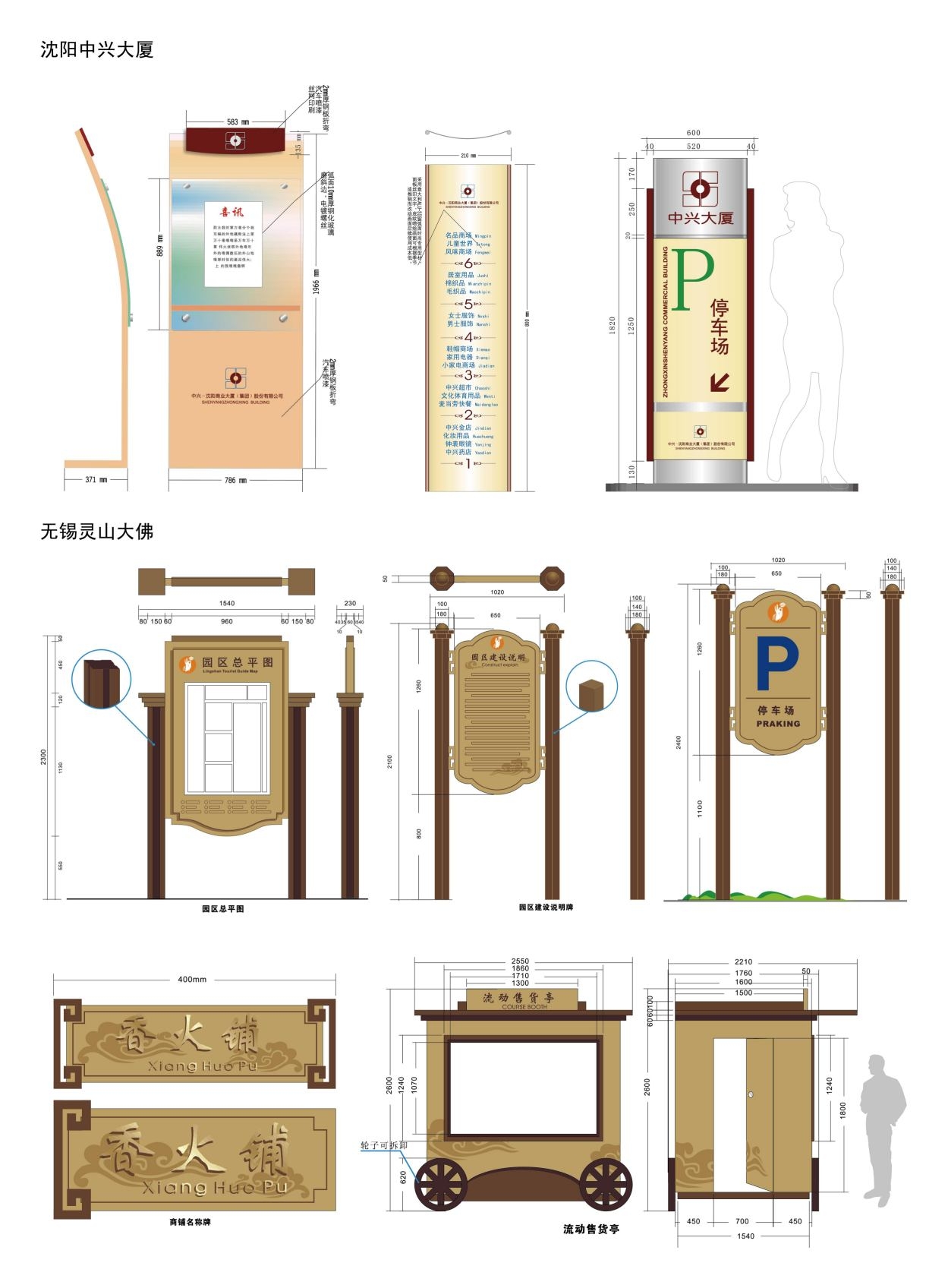 精品房地产标识全套导视系统指示牌