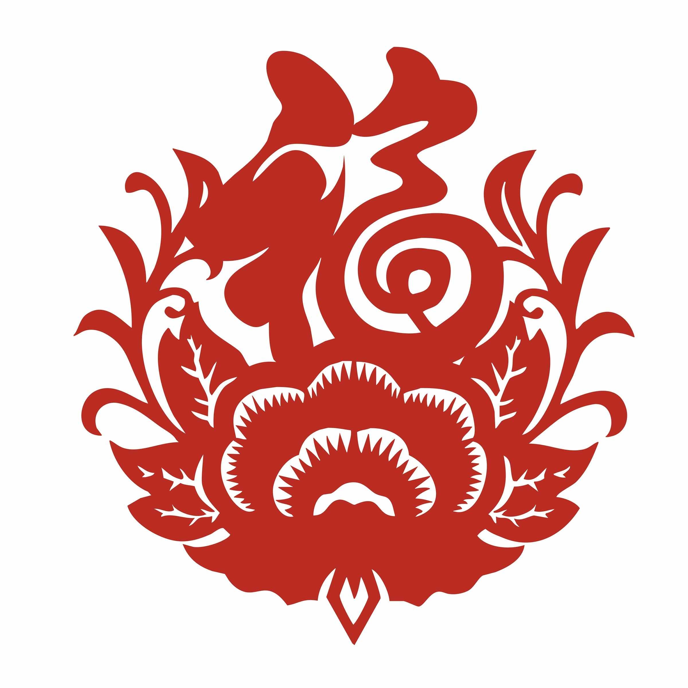 福字剪纸窗花矢量素材 (12)