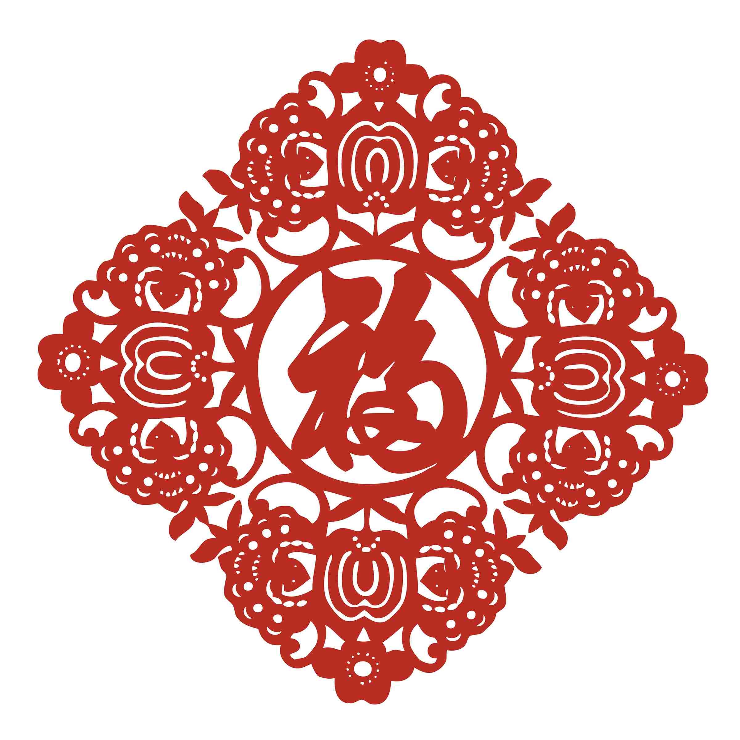 福字剪纸窗花矢量素材 (64)