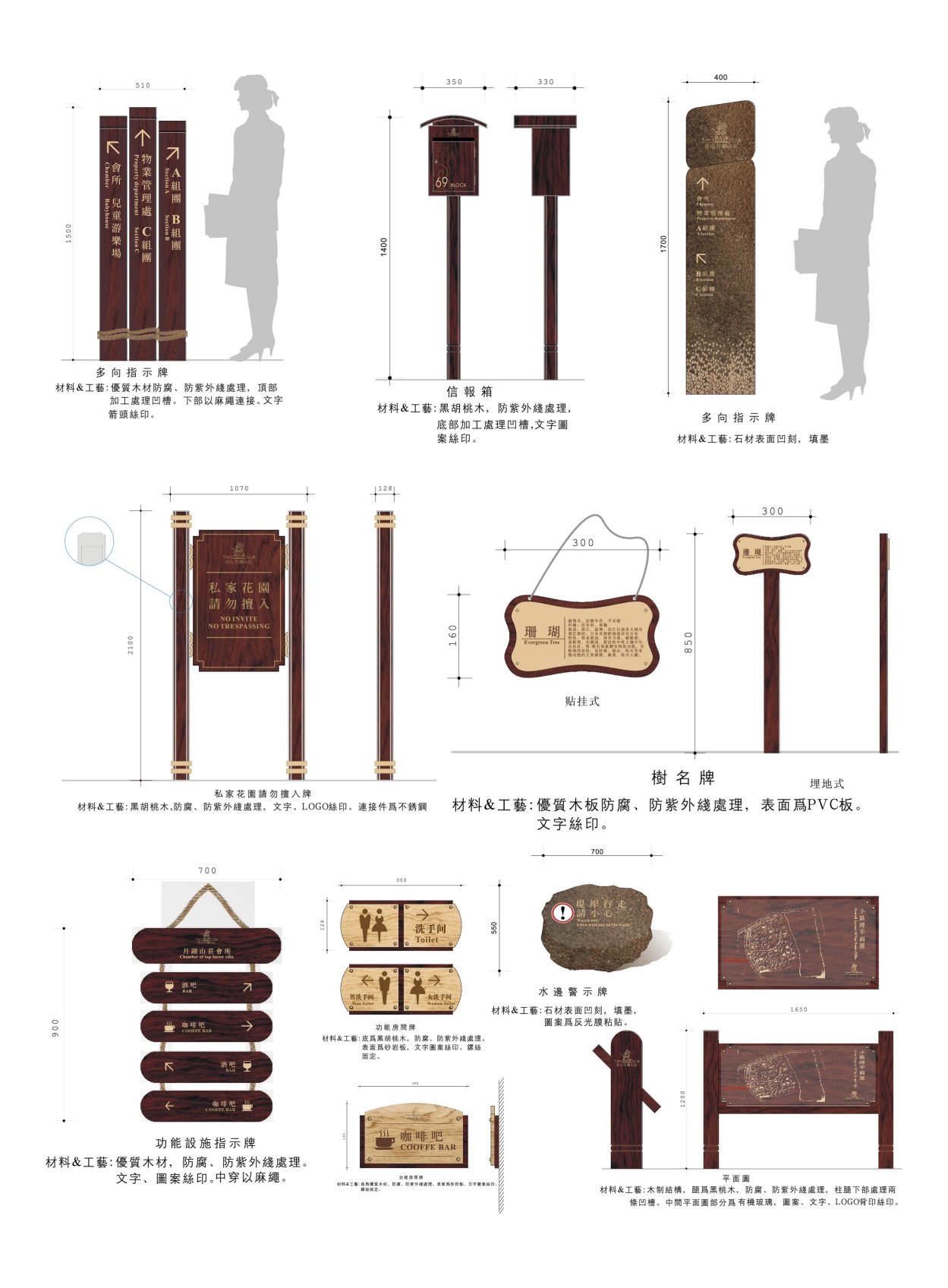 精品大气房地产标识全套导视系统指示牌 (11)