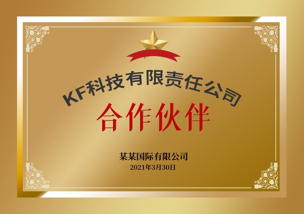 铜牌奖牌企业授信牌钛金牌排版设计素材