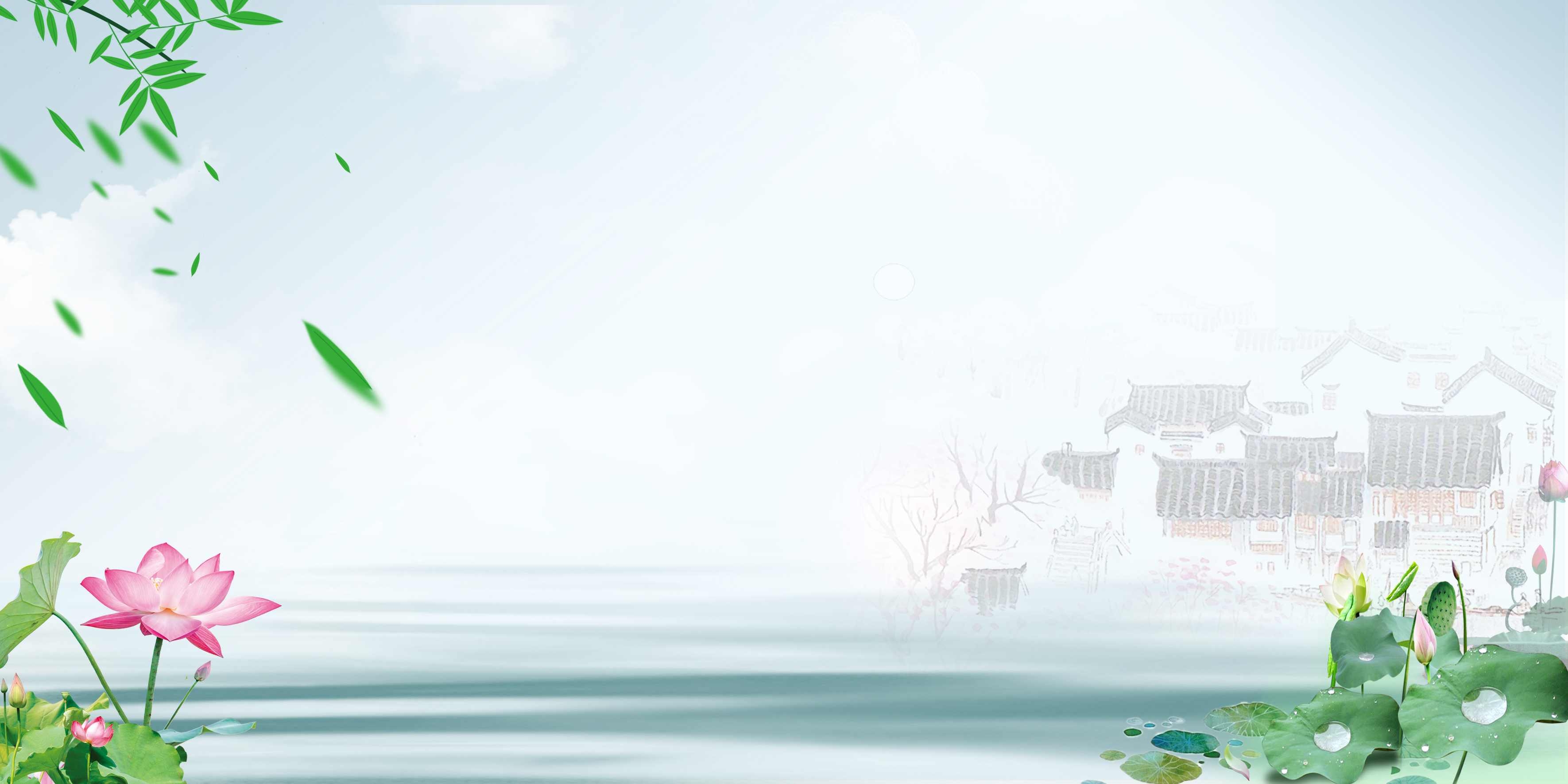 中式杠古风水墨古典中国风背景图3