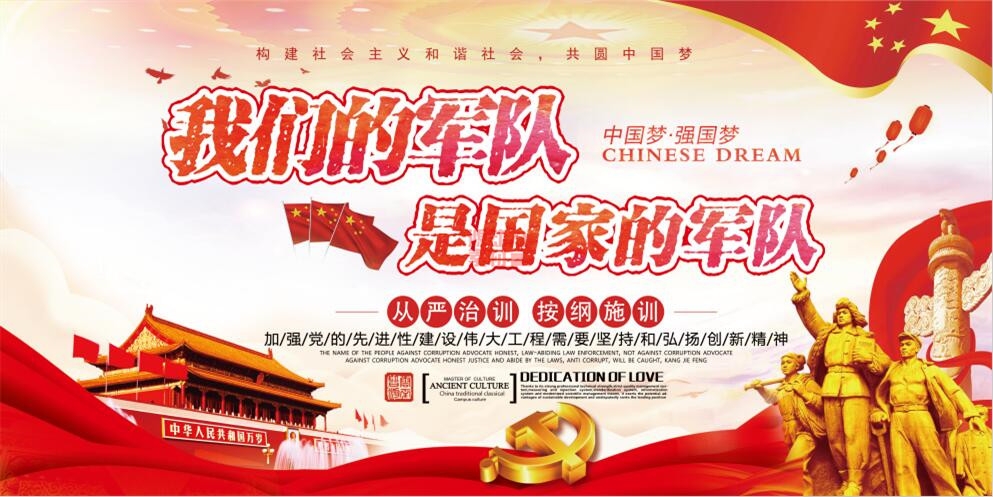 部队军队训令展板宣传栏