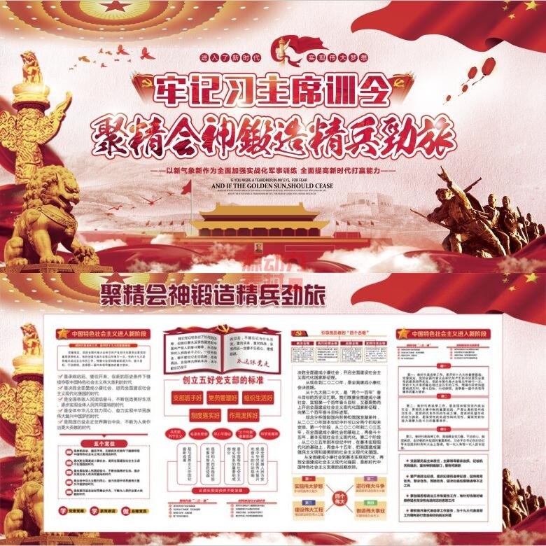 部队军队训令展板宣传栏16