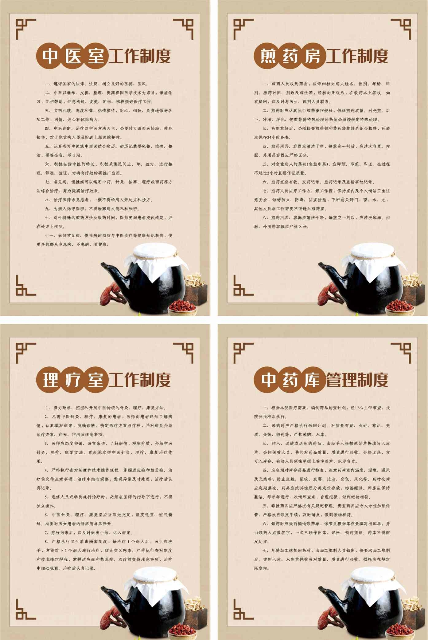 中医室煎药房理疗室中药库工作制度 (2)