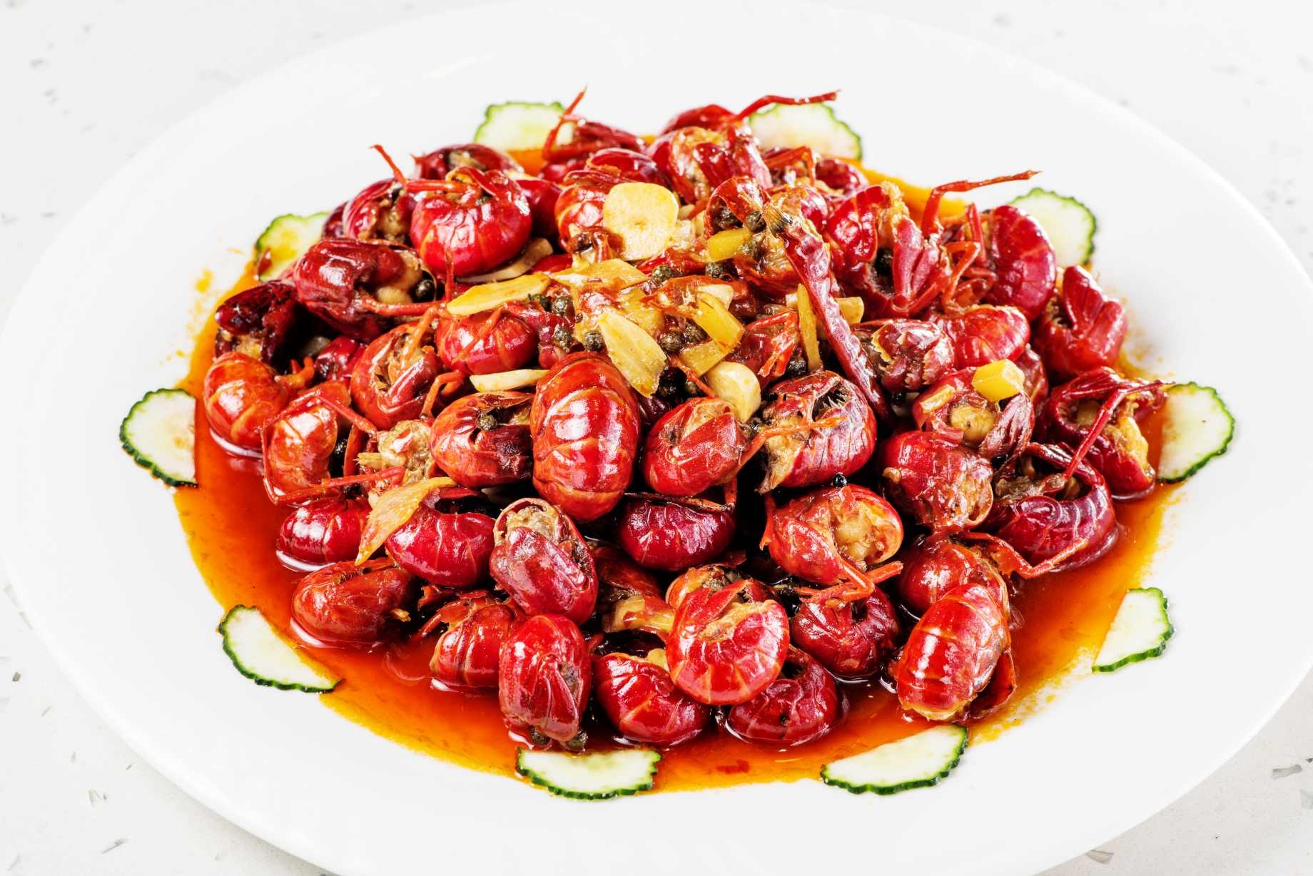 餐饮麻辣小龙虾图片宣传海报灯箱