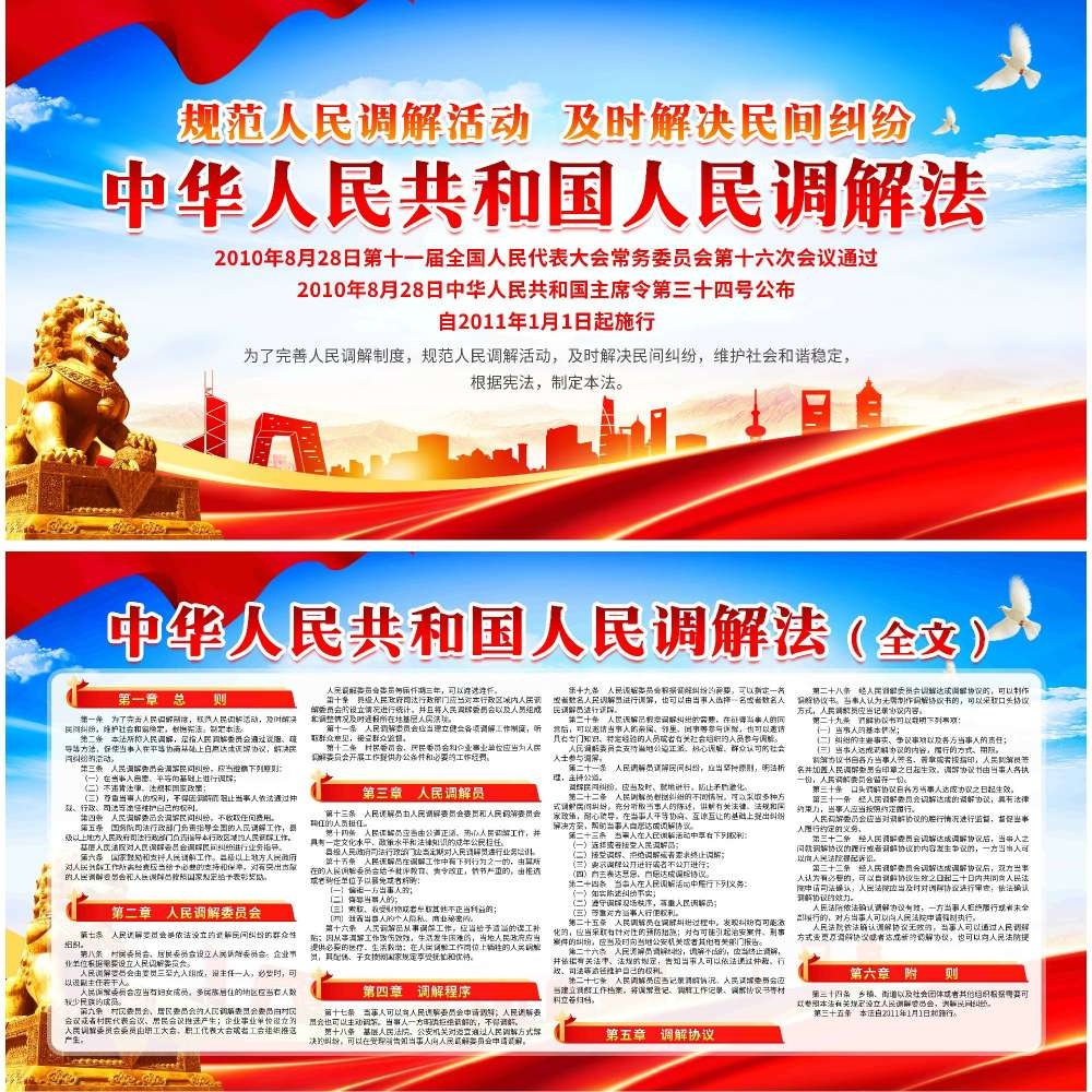 人民调解法律知识展板宣传栏