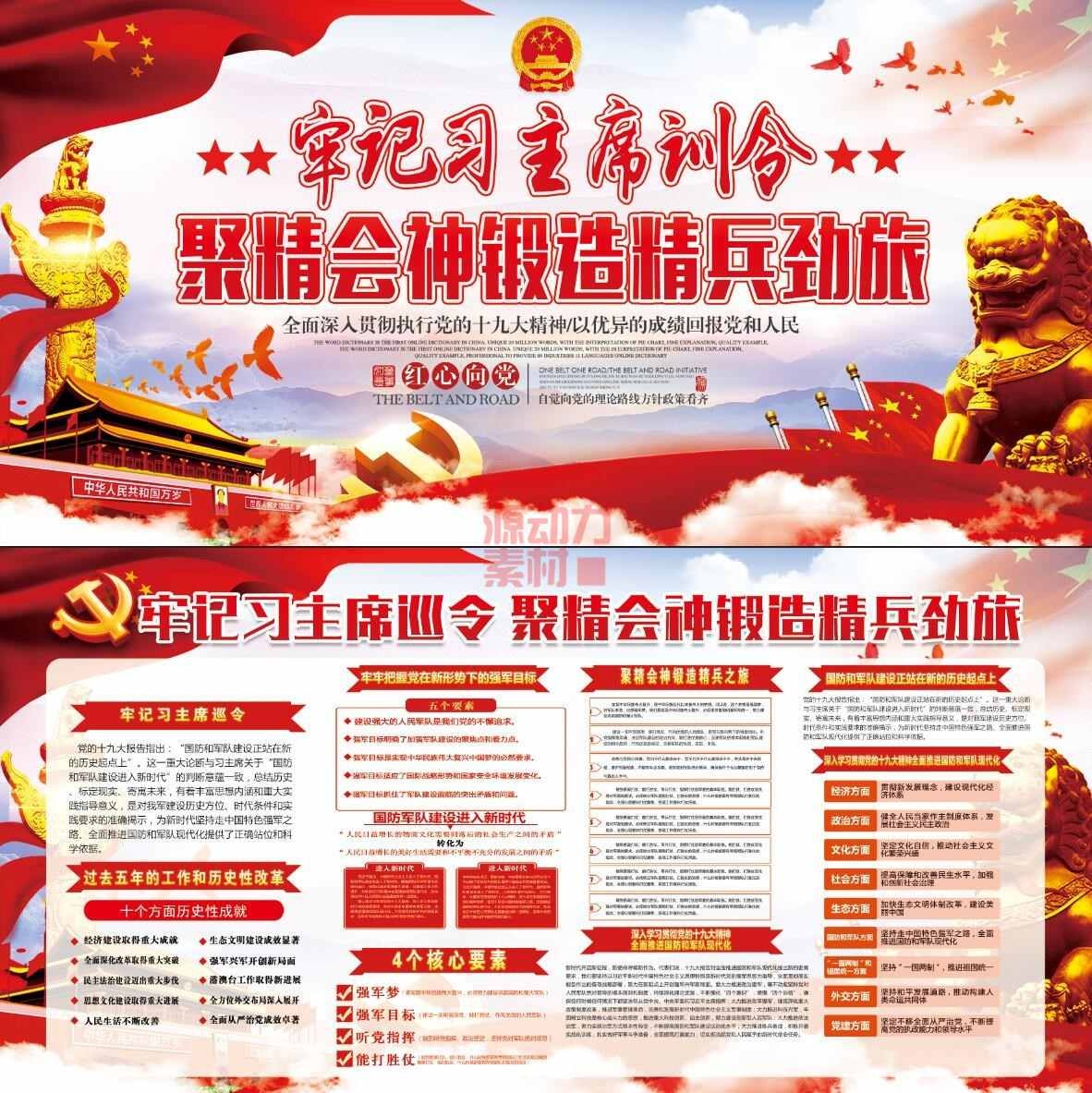 部队军队训令展板宣传栏1