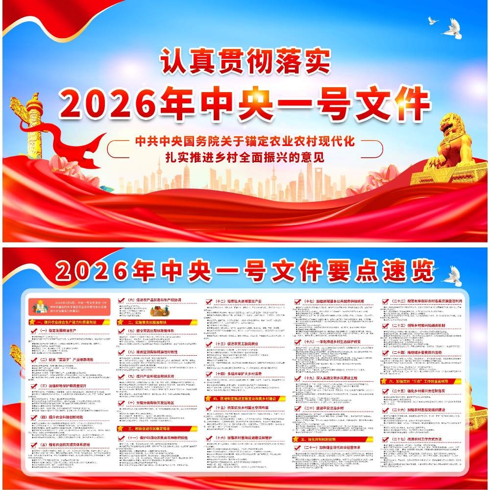 2026年中央一号文件要点速览