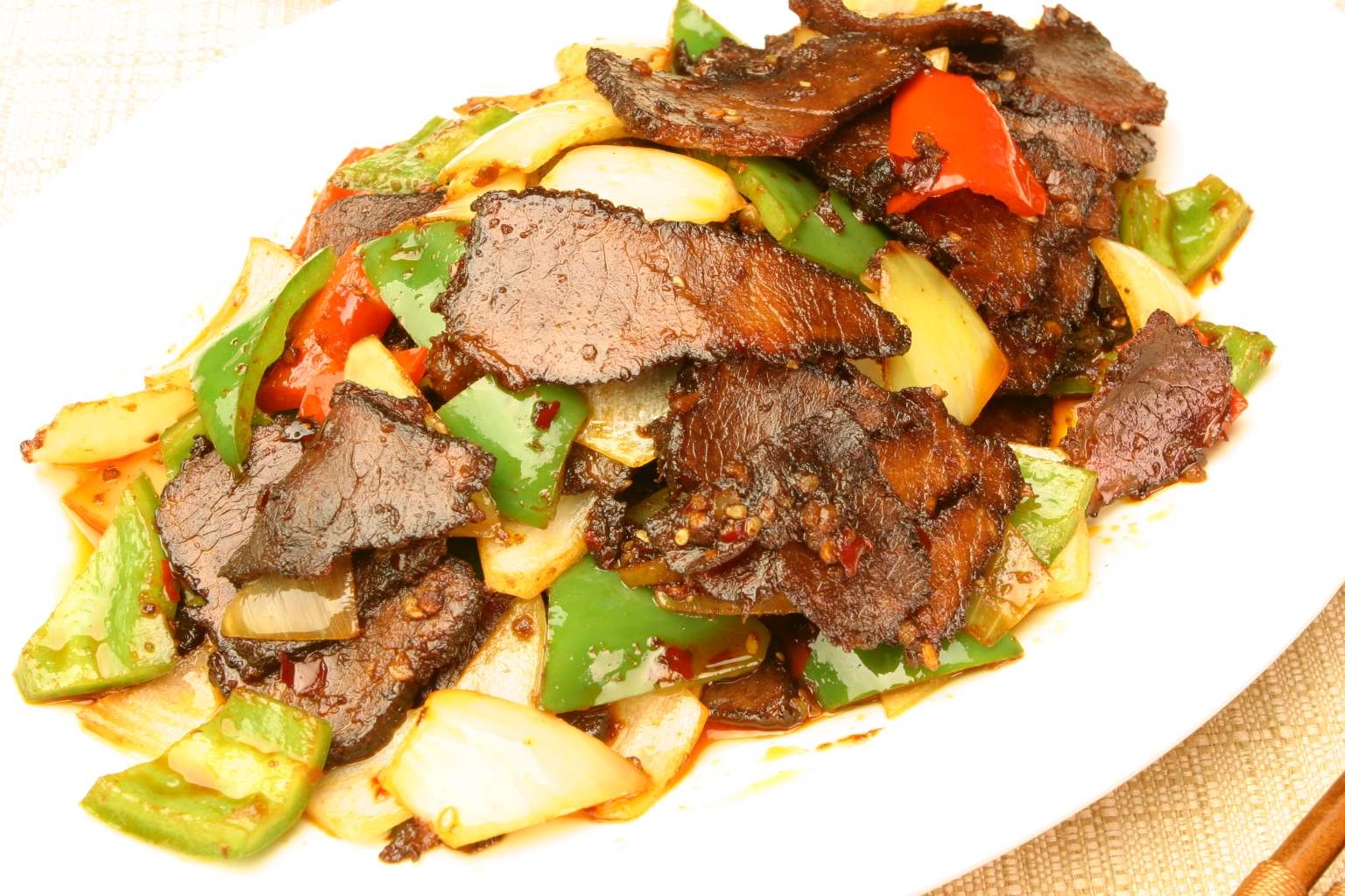 餐饮香浓美味回锅牛肉小炒牛肉美食图片