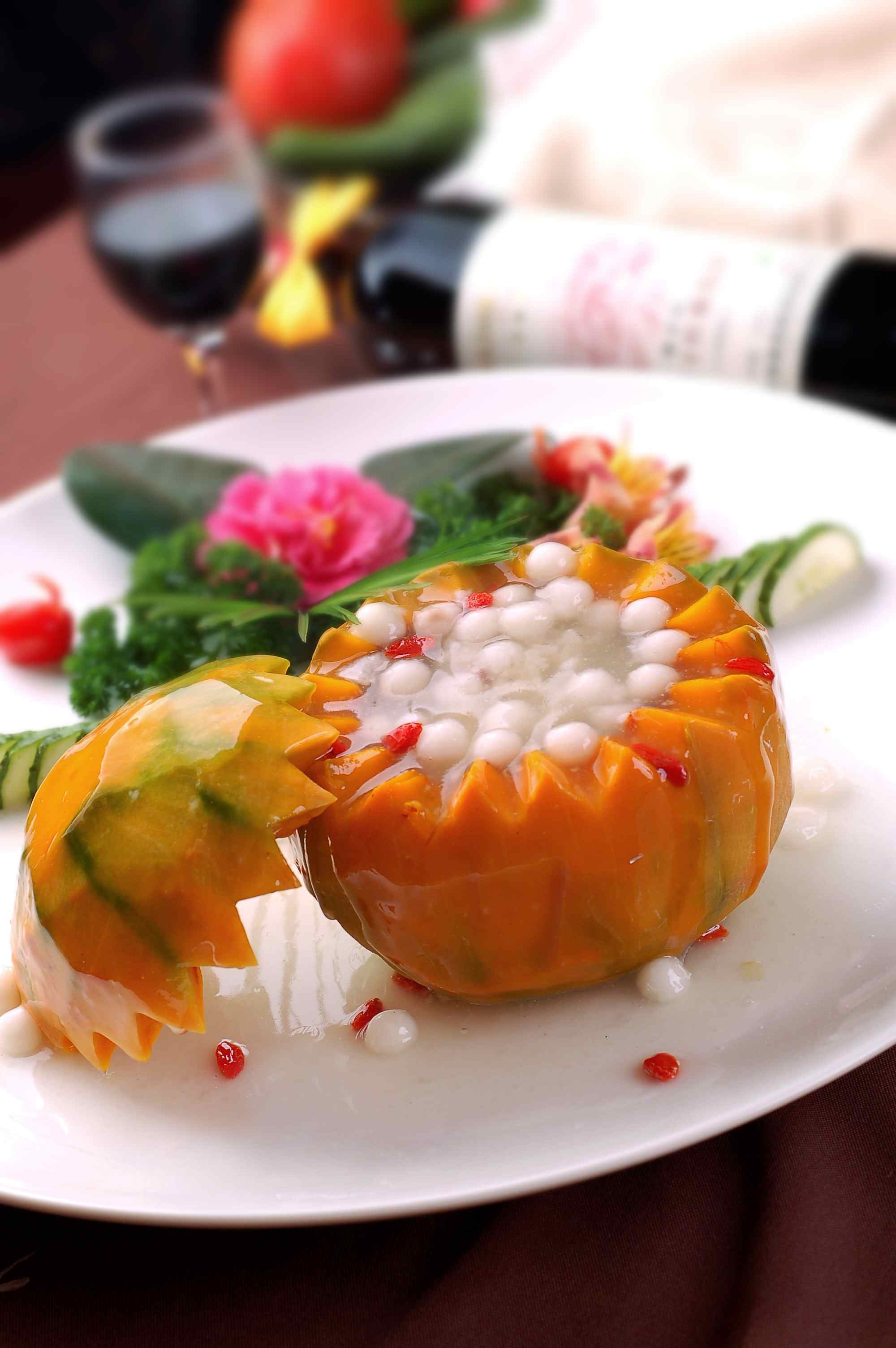 餐饮美食八宝金瓜宣传图片灯箱