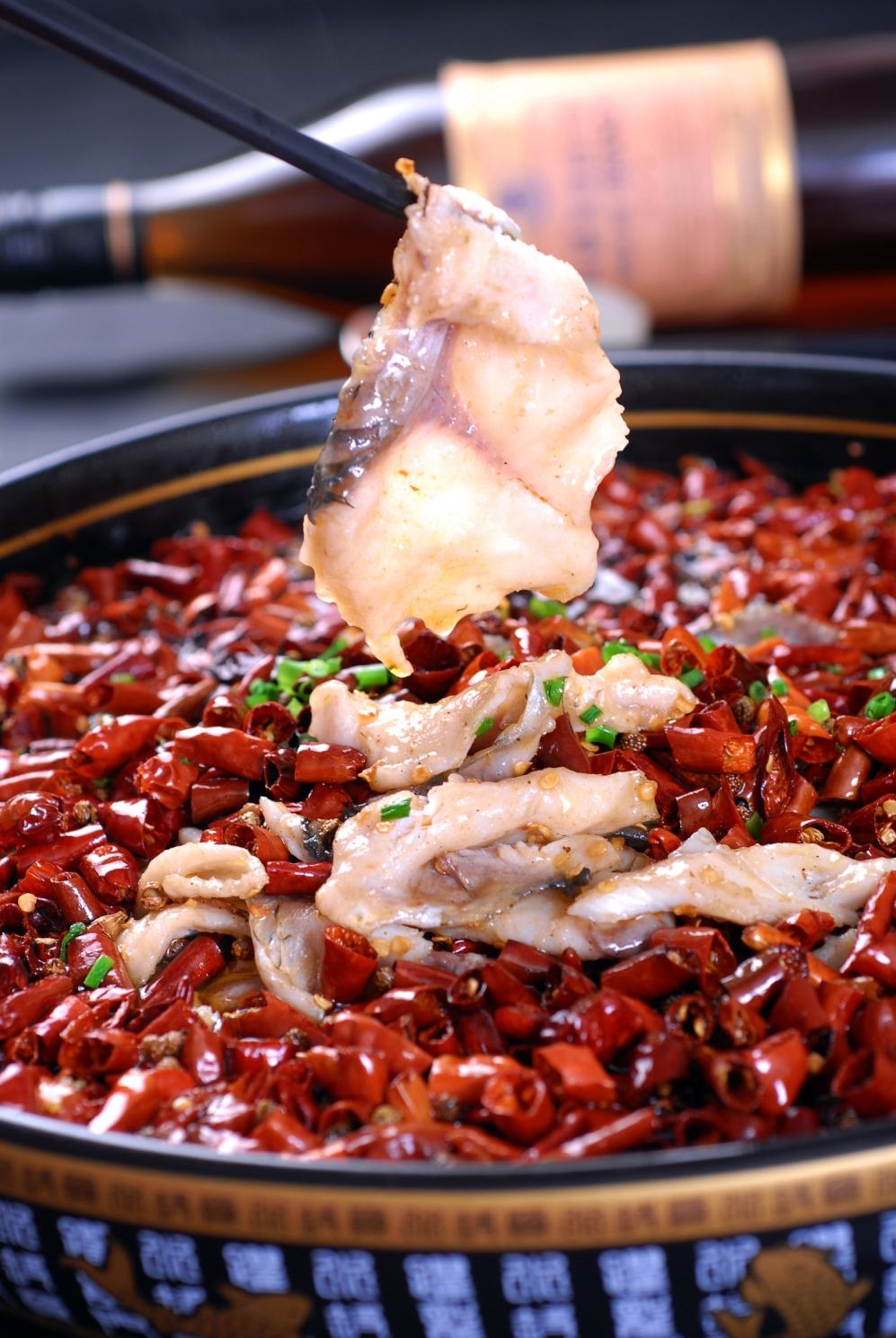 餐饮美食麻辣水煮鱼宣传图片灯箱