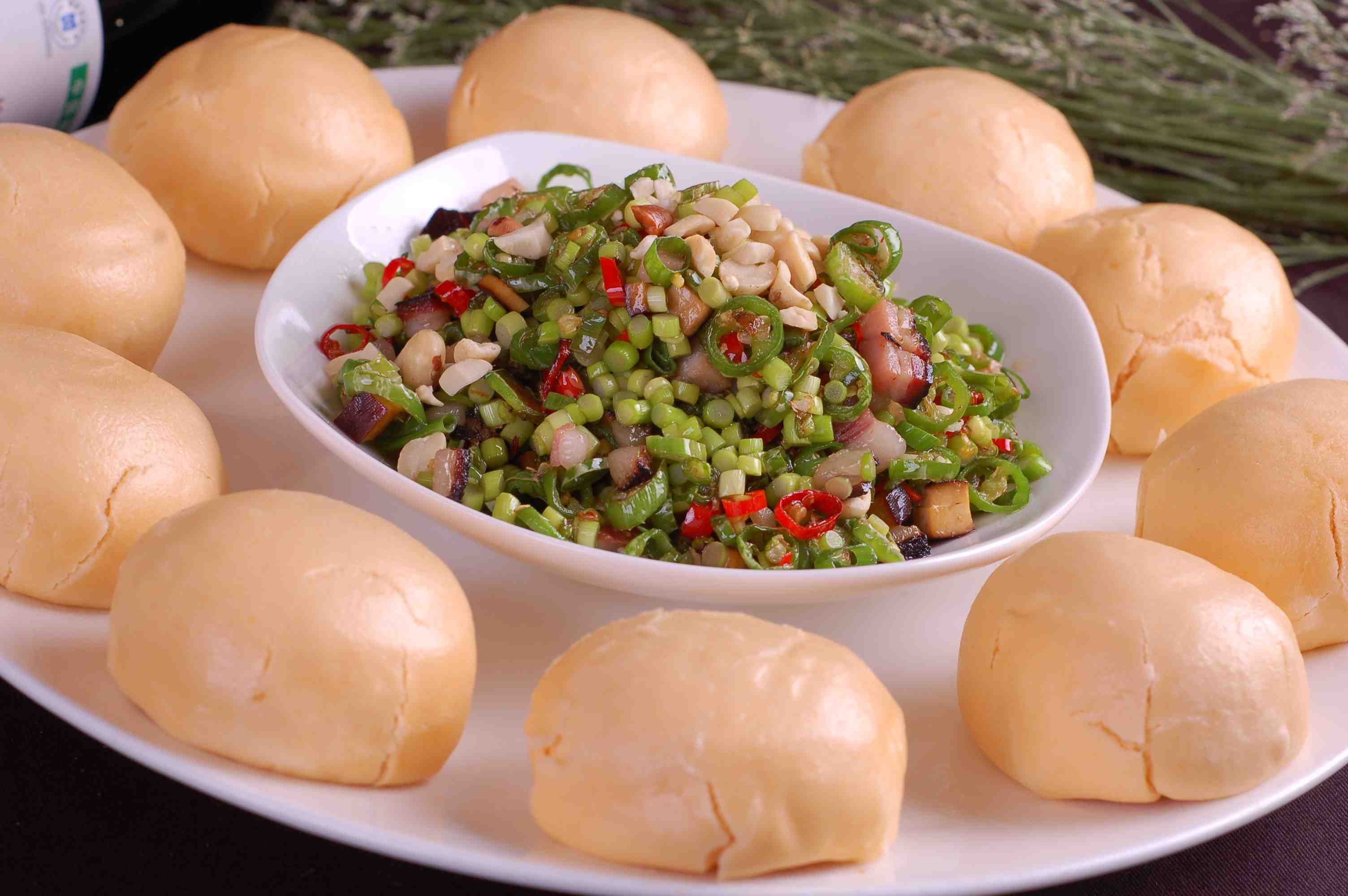 餐饮美食川菜五谷杂粮包高清图片