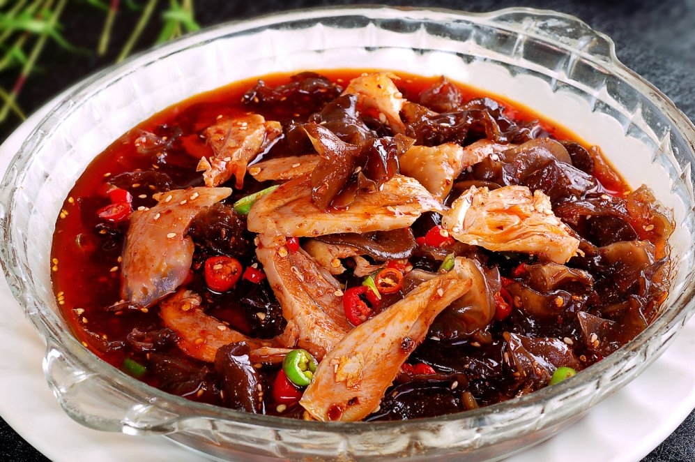 餐饮美食木耳鸡片宣传图片灯箱