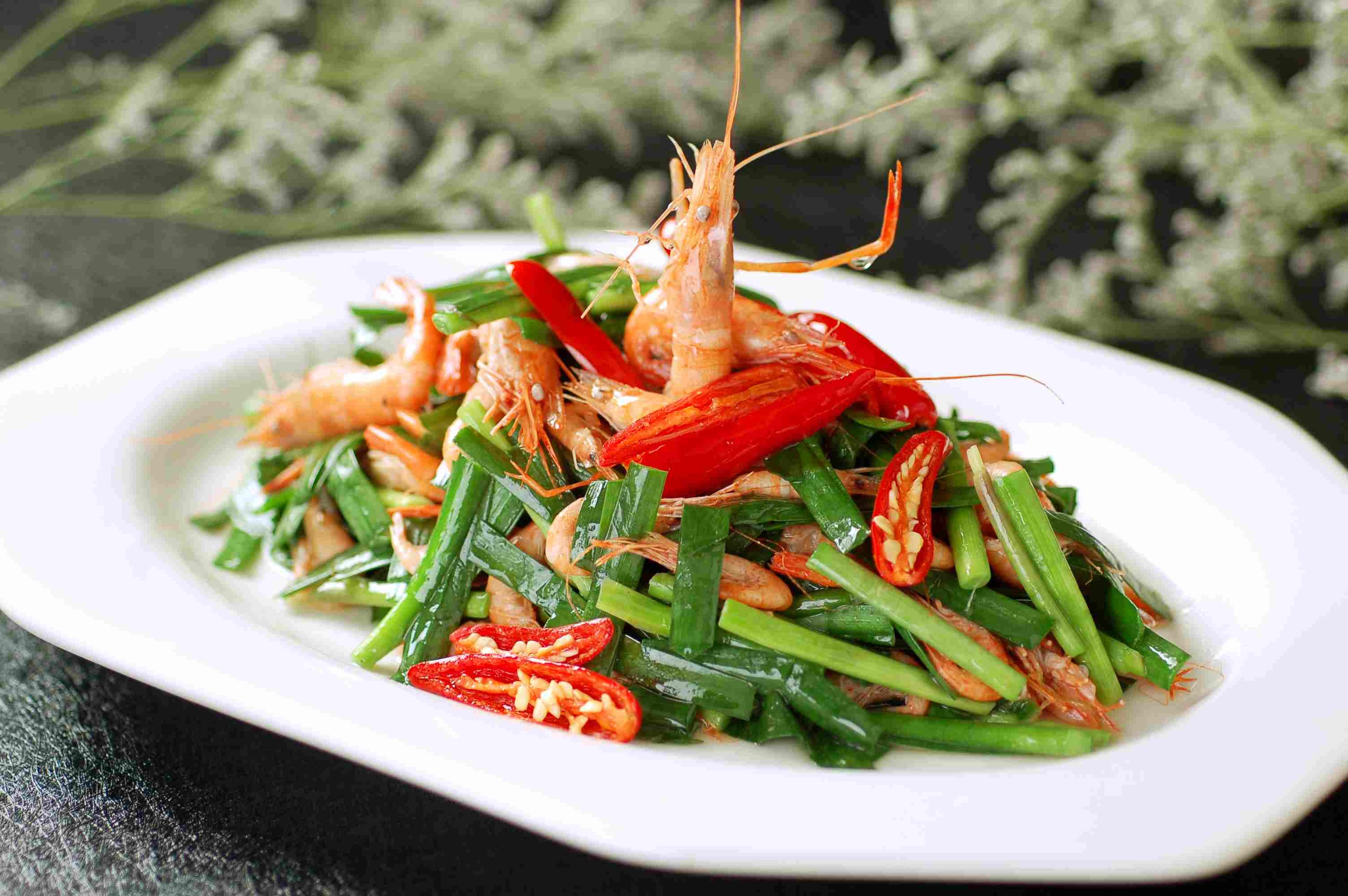 川韭香小河虾高清图片