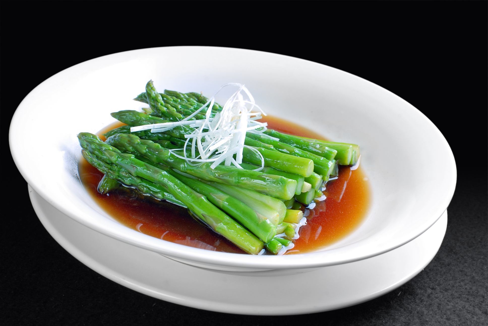 餐饮美食白灼芦笋宣传图片灯箱