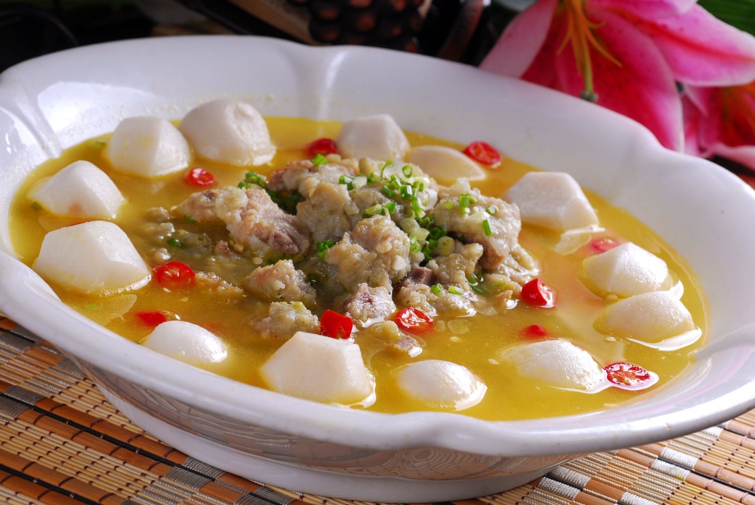 高清图片餐饮美食川菜热白芋仔排高清图片632