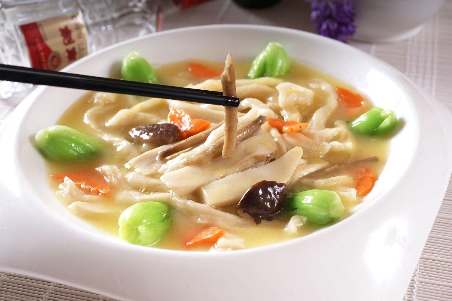 高清图片餐饮美食川菜热山珍烩面疙瘩高清图片