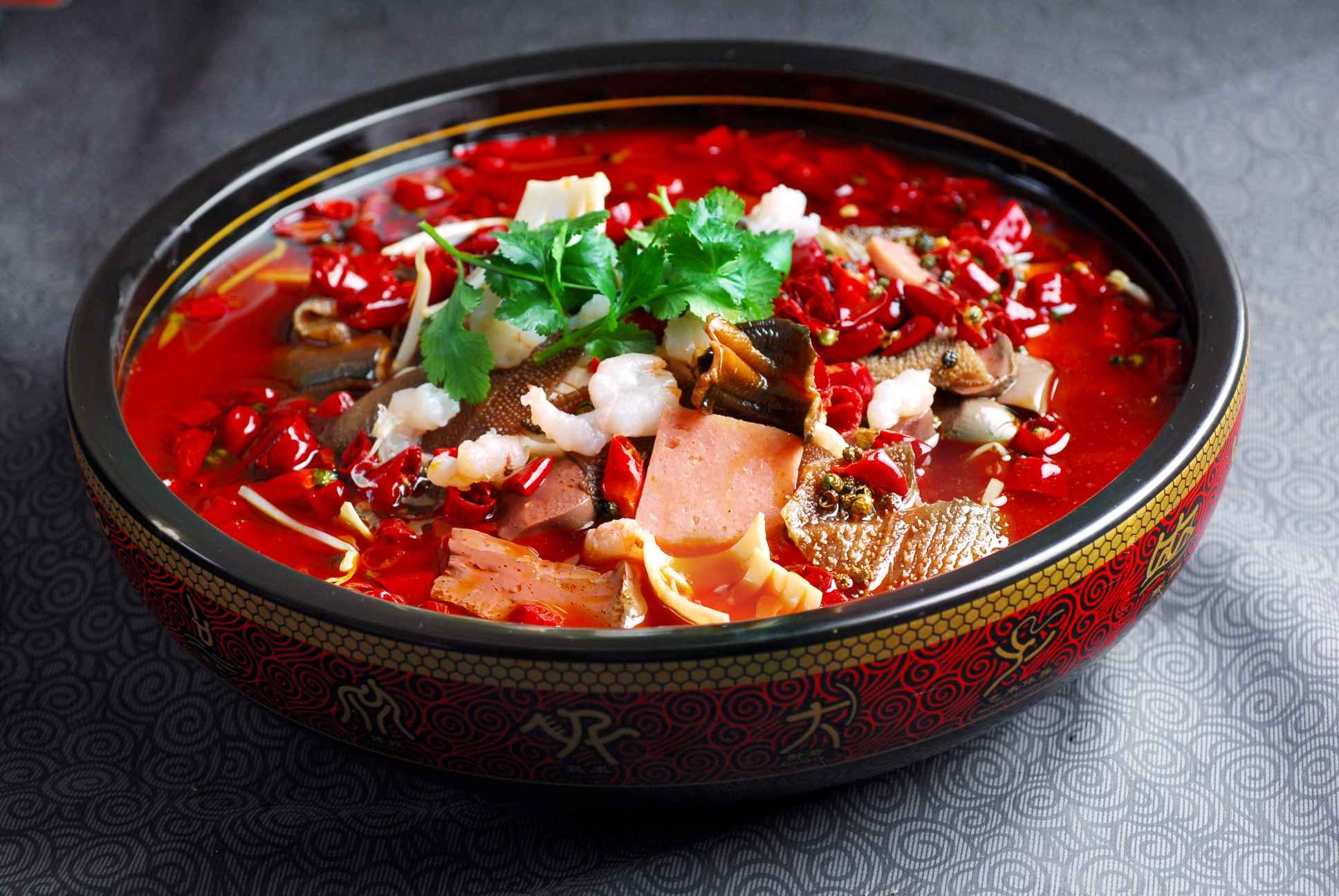 餐饮美食极品毛血旺宣传图片灯箱