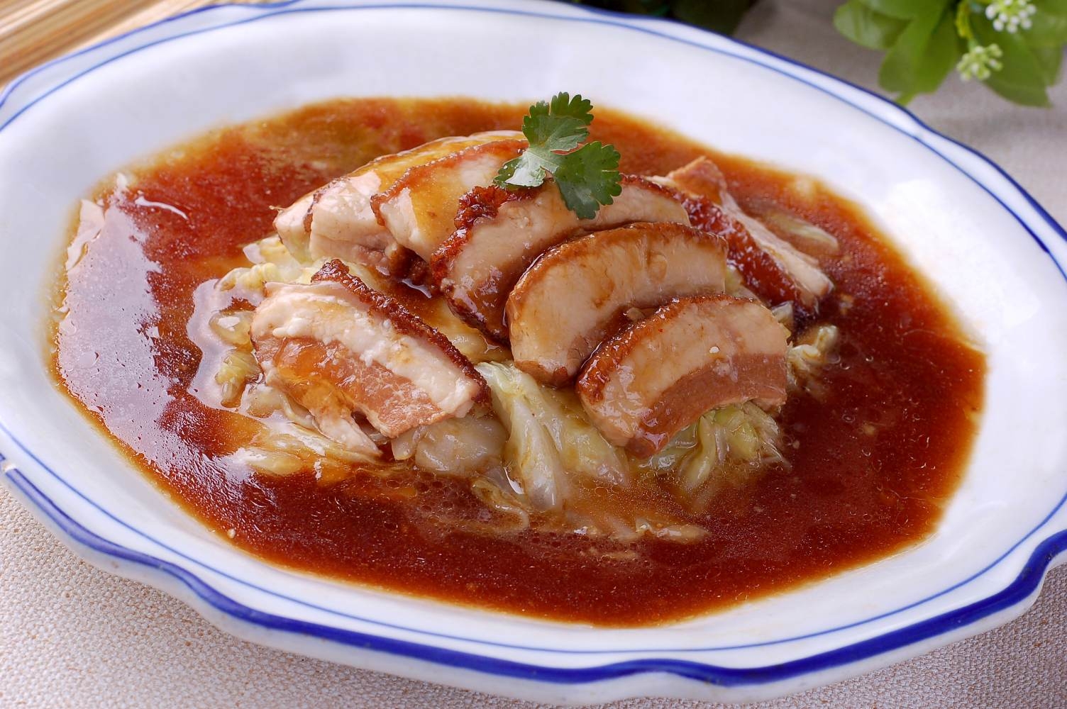 扣肉白菜高清图片