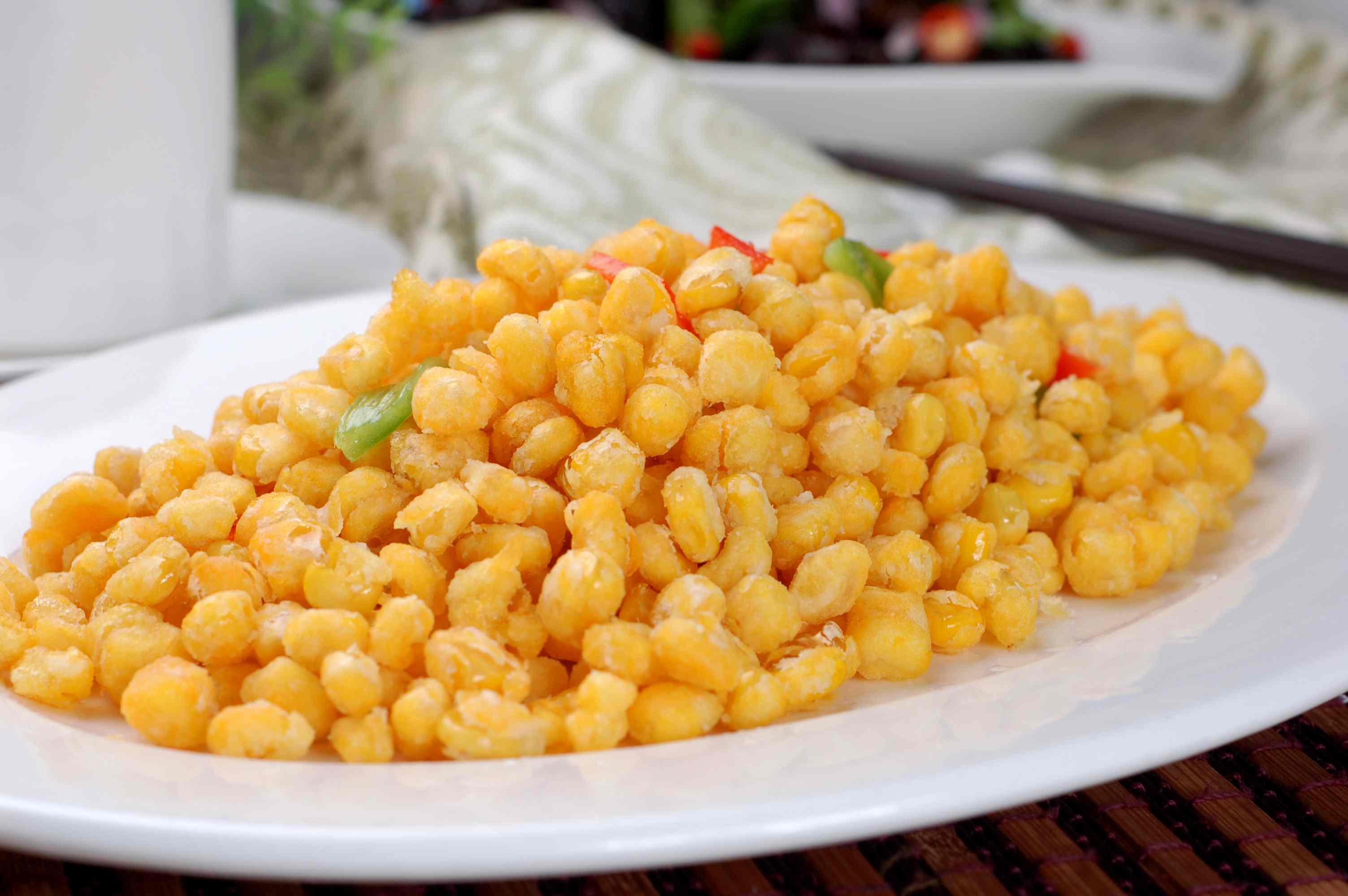 餐饮美食川菜金沙玉米2高清图片