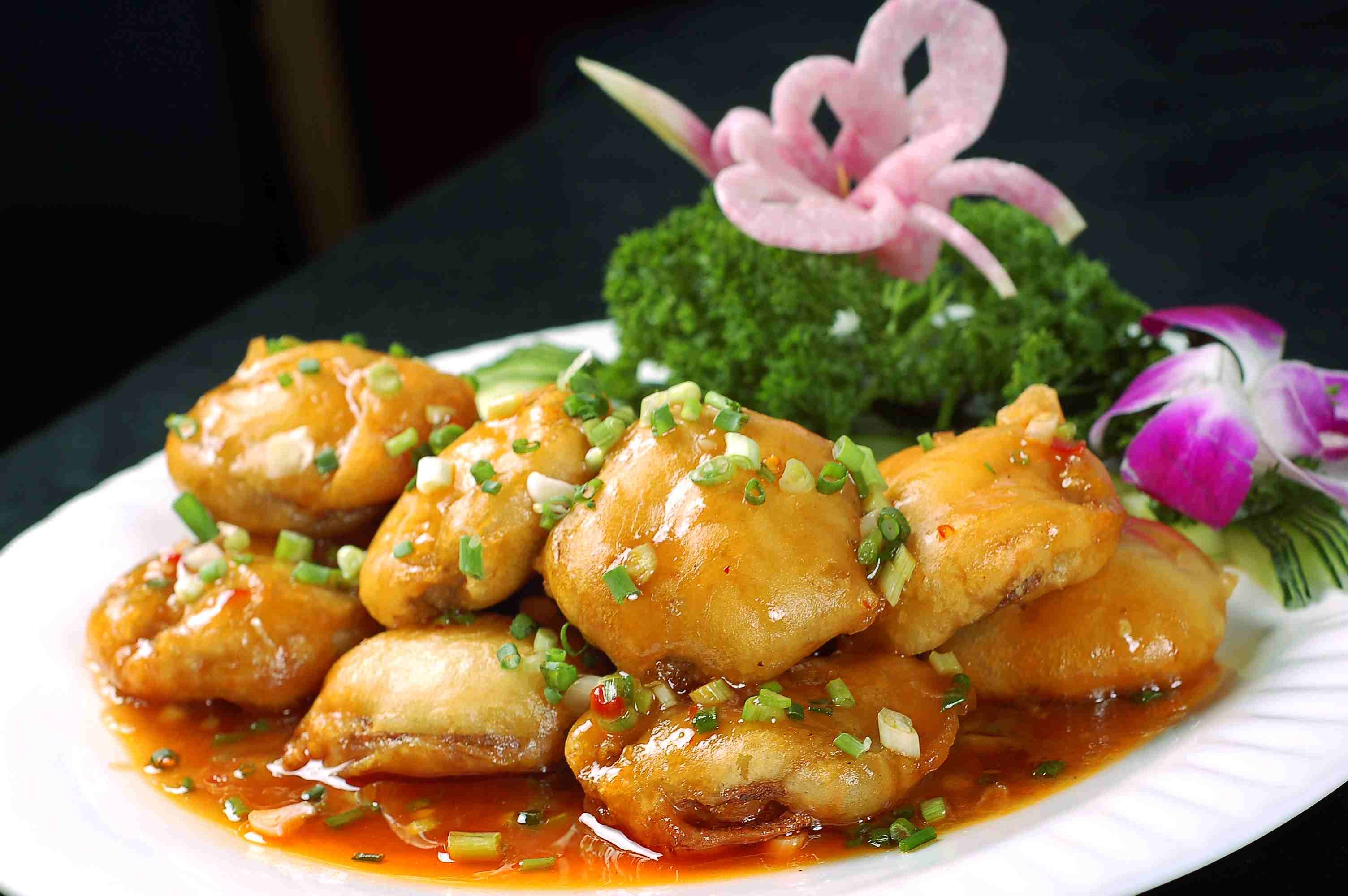 高清图片餐饮美食川菜热菜荷塘藕夹高清图片