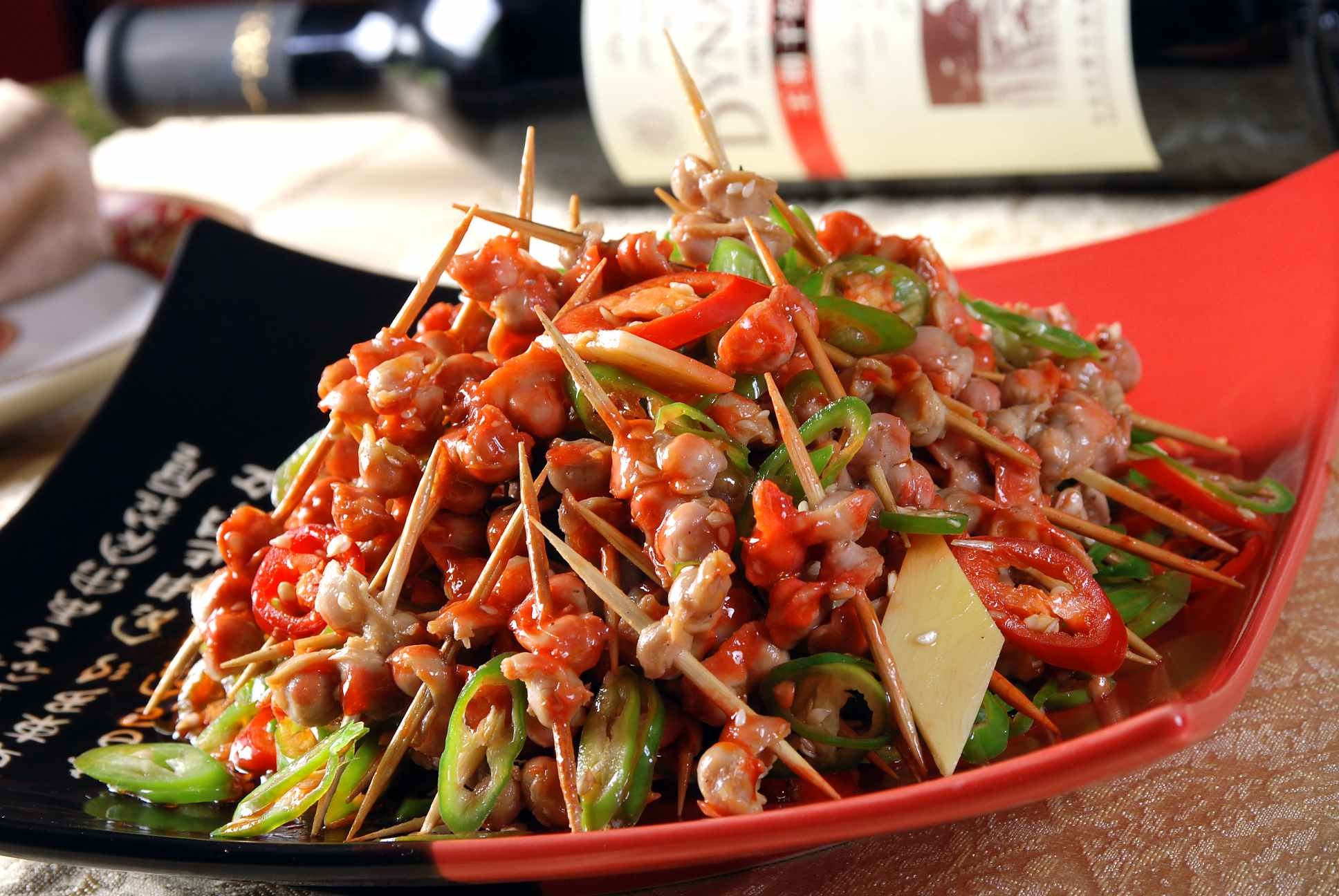 餐饮美食米椒雀　宣传图片灯箱