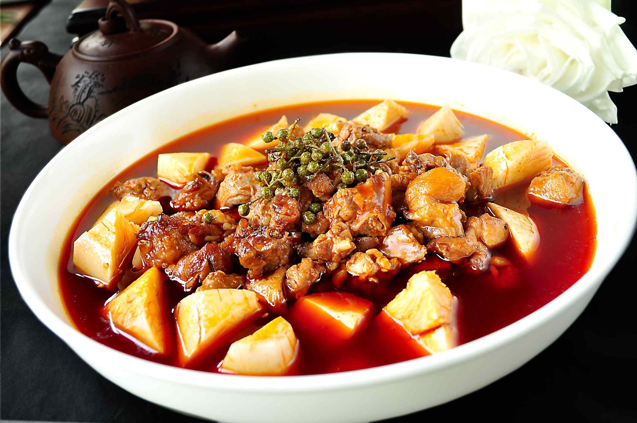 餐饮美食兔水晶年糕兔宣传图片灯箱