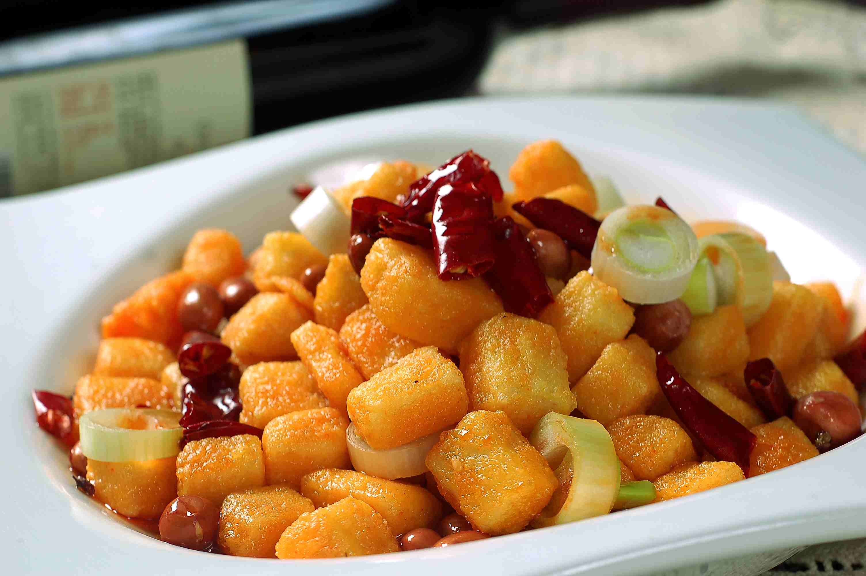 餐饮美食川菜宫爆山药高清图片180