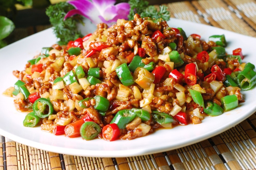 餐饮美食川菜吉祥鸡高清图片