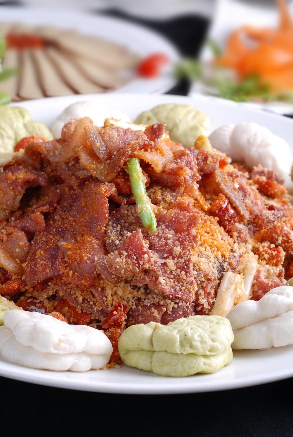 高清图片餐饮美食川菜金沙培根肉高清图片341