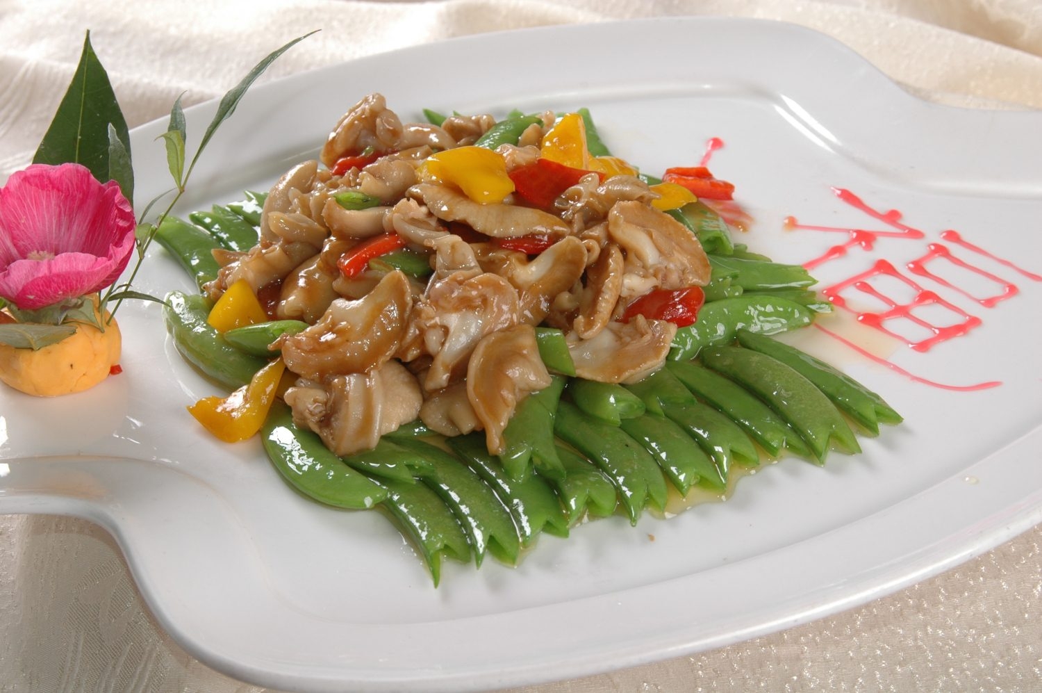 餐饮美食川菜翡翠雁肉高清图片