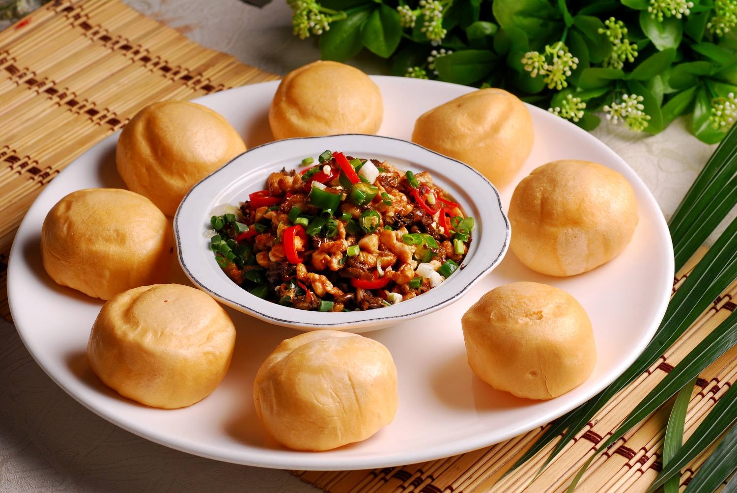 餐饮美食鸡米窝窝头宣传图片灯箱