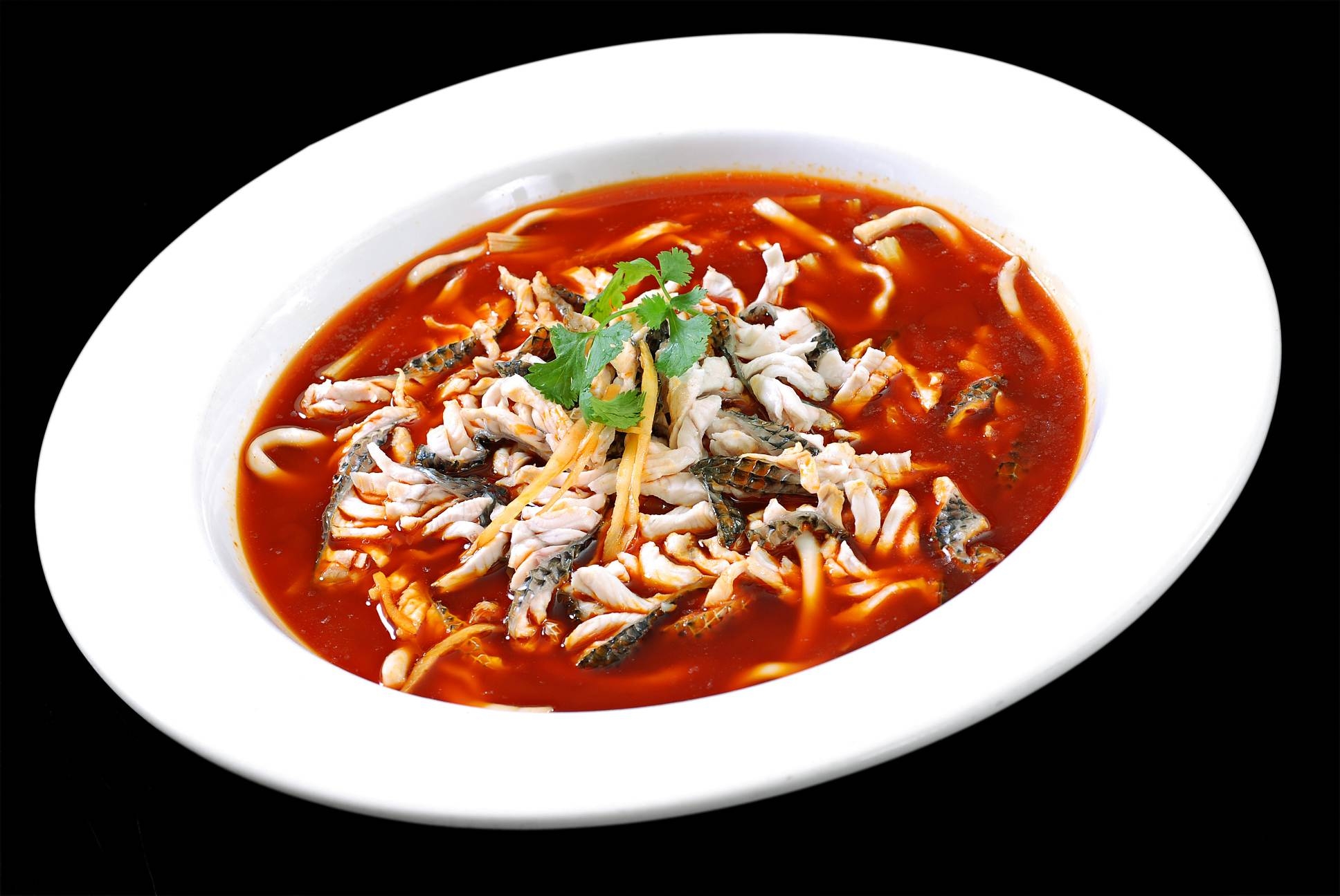 餐饮美食川菜仔姜乌鱼花高清图片