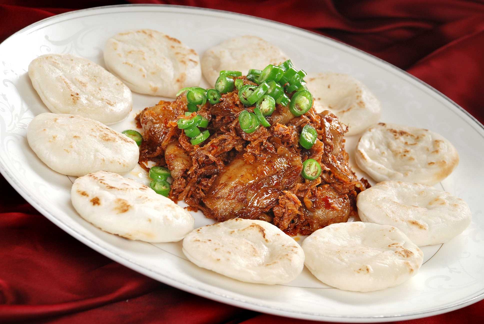 高清图片餐饮美食川菜川盐菜夹饼高清图片
