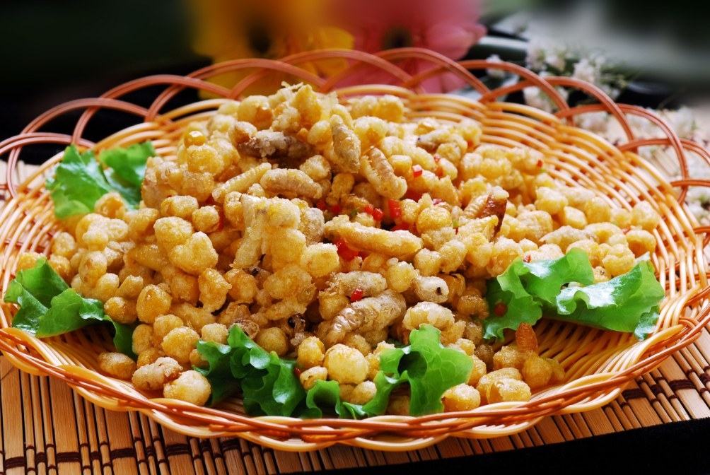 高清图片餐饮美食川菜椒盐蜂蛹调高清图片