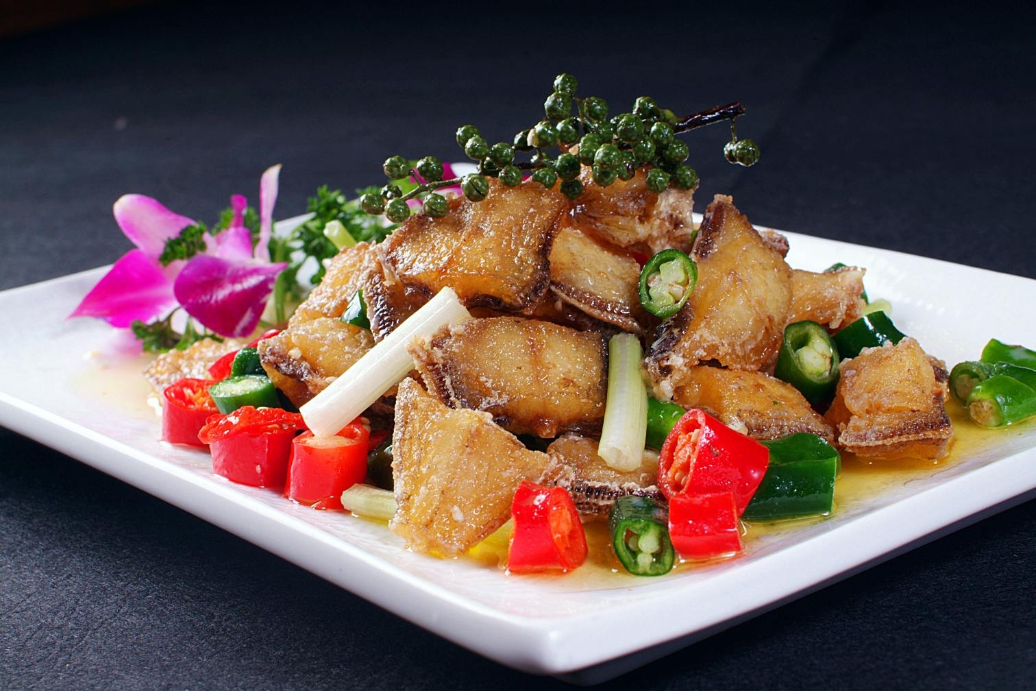 餐饮美食川菜鲜椒耗儿鱼高清图片874