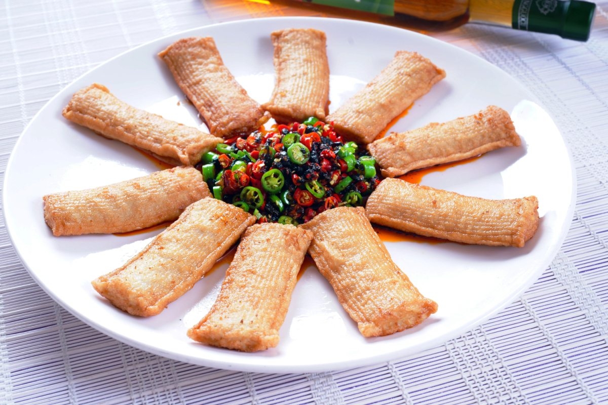 高清图片餐饮美食川菜干妈鱿鱼筒高清图片