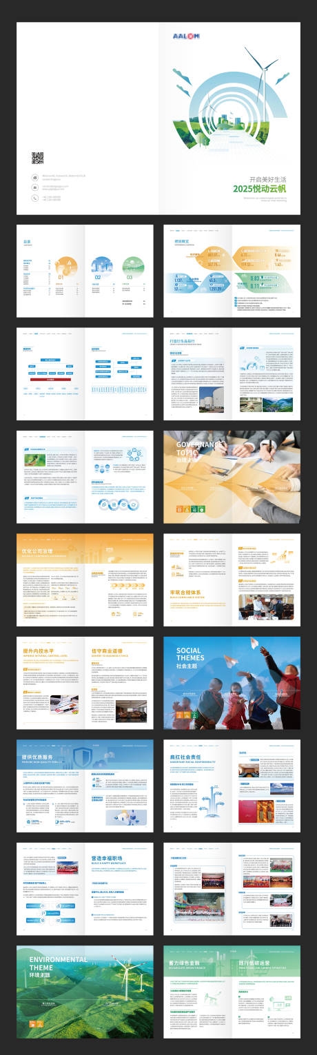 风力发电新能源企业宣传画册