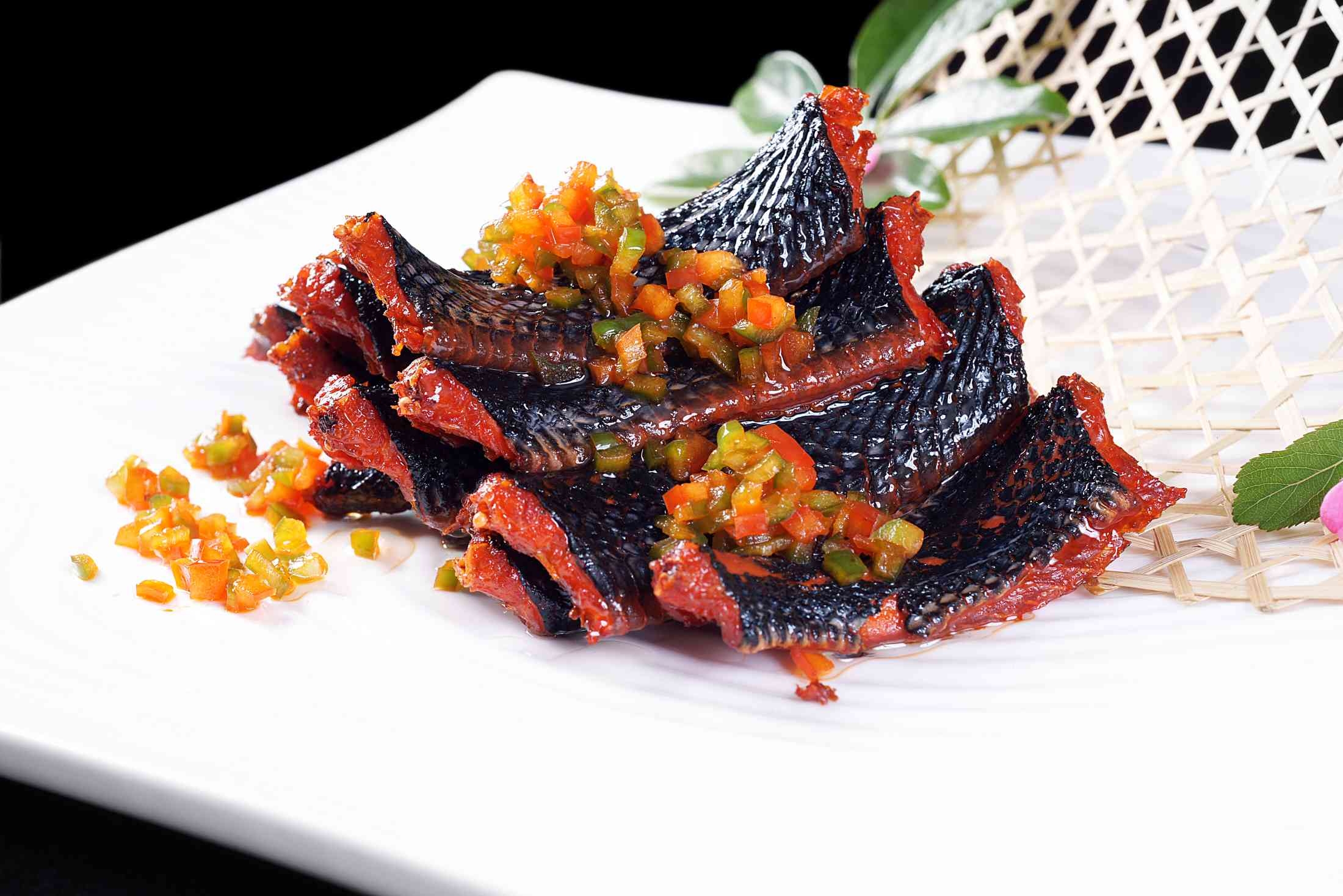 餐饮美食秘炒网中龙高清图片