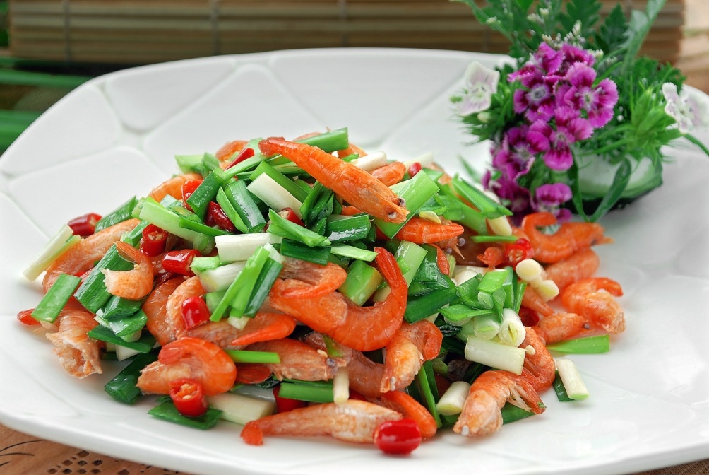 高清图片餐饮美食川菜韭菜炒河虾高清图片365
