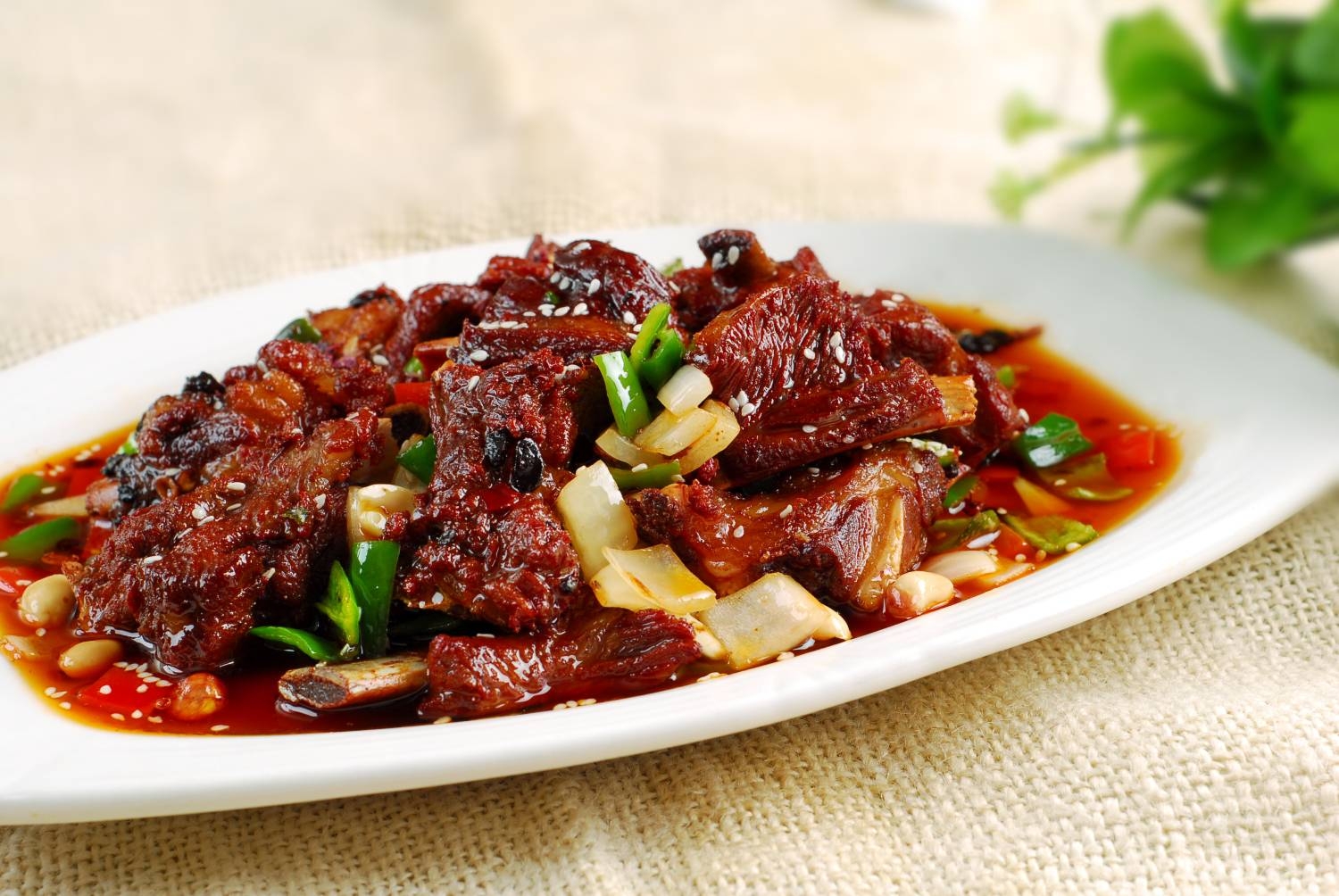 餐饮美食飘香排骨宣传图片灯箱