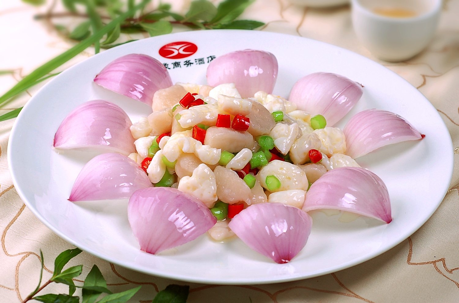 餐饮美食珊瑚炒澳带高清图片