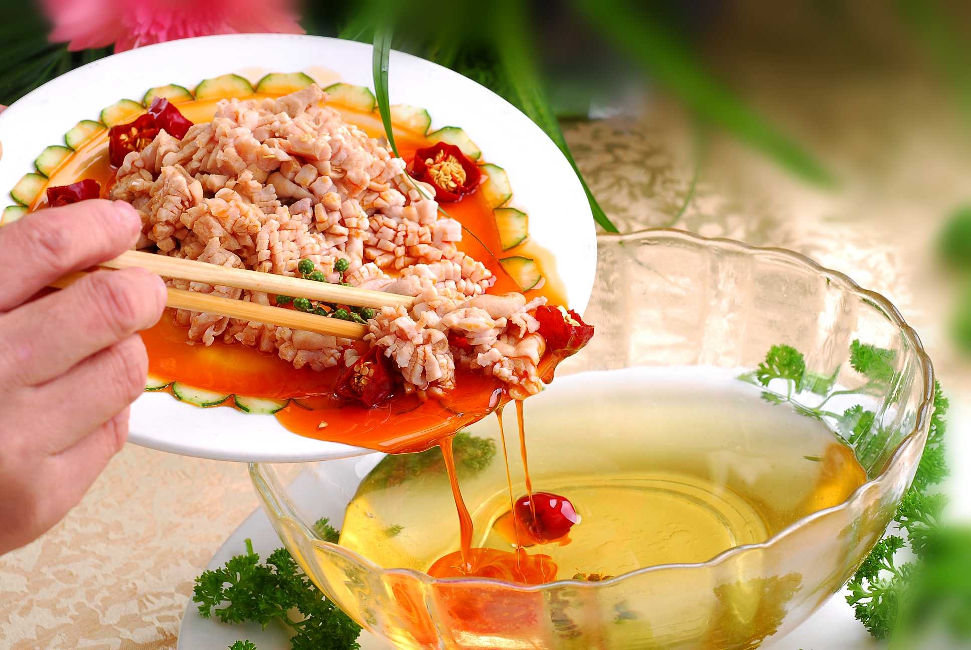 餐饮美食油浸肚花高清图片