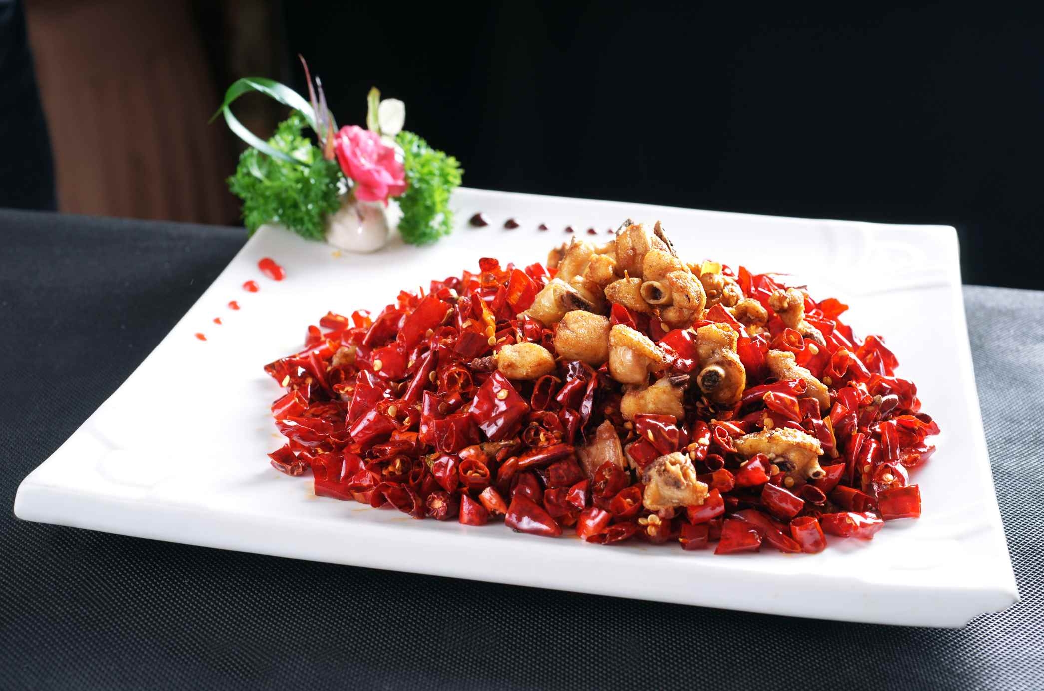 餐饮美食巴蜀辣子鸡高清图片