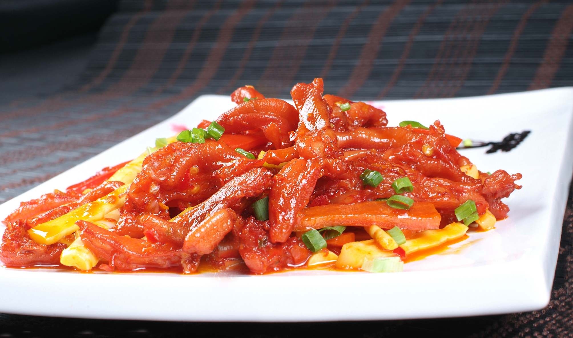 餐饮美食川风味鸭掌高清图片